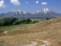 photo du volcan mont Hasan qui domine la Cappadoce