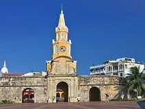 photo de la porte de l’Horloge qui est le symbole de Carthagène