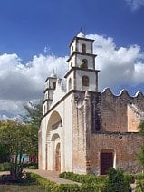 photo de l’église d’un petit village sur la côte du Golfe du Mexique