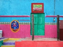 photo d’une fresque de la Catrina peinte sur un mur