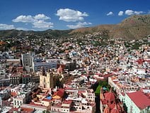 photo de la ville de Guanajuato depuis le monument du Pípila