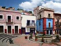 photo de la place de Los Angeles dans le centre de Guanajuato