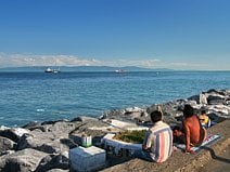 photo de la mer de Marmara entre l’Europe orientale et l’Asie mineure