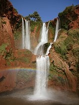 photo des cascades d’Ouzoud dans le moyen Atlas