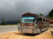 photo d’un bus pour Puerto Ángel dans la Sierra Madre del Sur