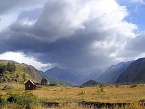 photo d’un nuage sur la vallée du Río de las Vueltas