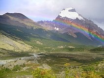 photo de la vallée du Río Fitz Roy au pied du glacier Grande