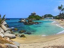 photo de la plage d’El Cabo Cabo San Juan del Guía à Tayrona