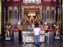 photo du temple chinois taoïste Thian Hock Keng